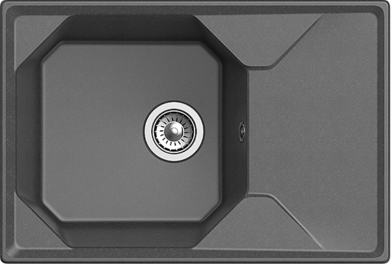 Кухонная мойка GranFest Unique GF-U-740L графит