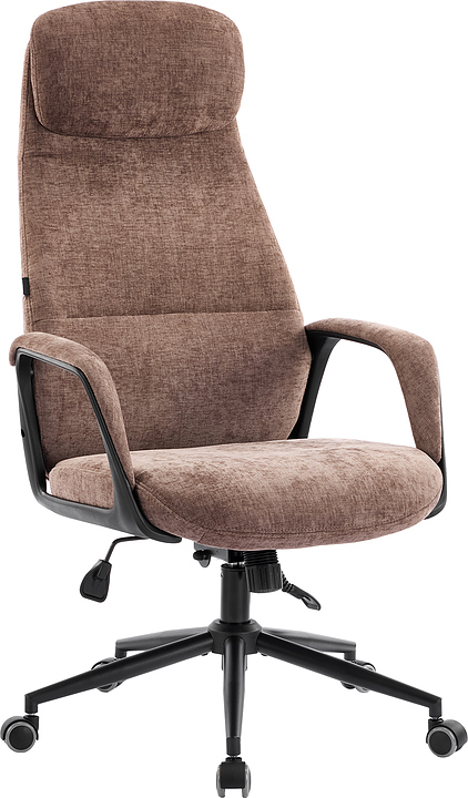 Кресло руководителя Everprof Otto Black (ткань) коричневое