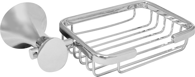 Мыльница Puff Solinne Y6869 Хром+ решетчатая (металл) хром