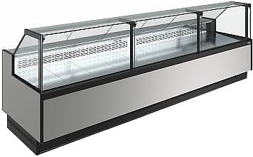 Витрина холодильная Carboma Bavaria 4 GC110 SM 3,75-1 версия 2.0 9006-9005 (без боковин)