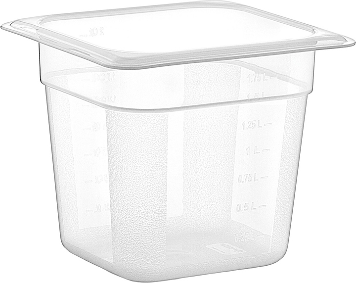 Гастроемкость Gastroplast GNPP-16150 1/6-150 (176х162х150) 2 л полипропилен прозрачная