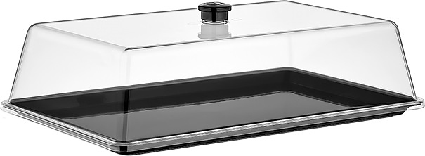 Поднос для подачи Gastroplast GFT-17/B 41х26 см (поликарбонат) черный