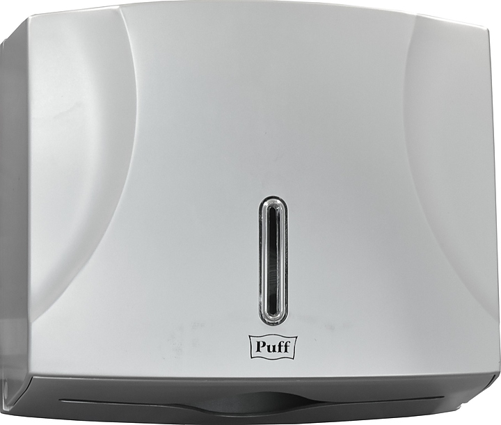 Диспенсер для бумажных полотенец Puff 5125S хром глянцевый, с ключом