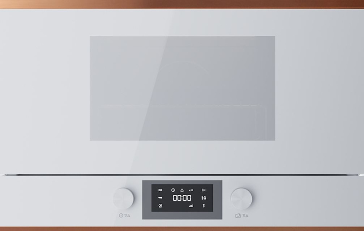 Встраиваемая микроволновая печь Kuppersbusch MR 6330.0 W7 Copper 2.5 кВт 22 л 595х334х390 мм белое стекло