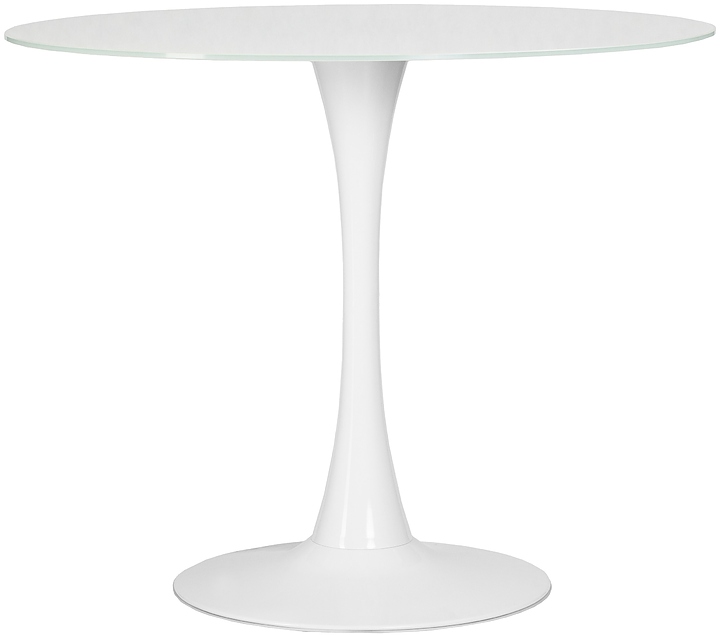 Стол обеденный DOBRIN 209TD-LMZL MIA GLASS (белый)