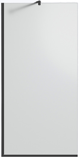 Душевая перегородка TIMO TP-1190/03F-8 119х195 см, неподвижная, стекло матовое, профиль черный