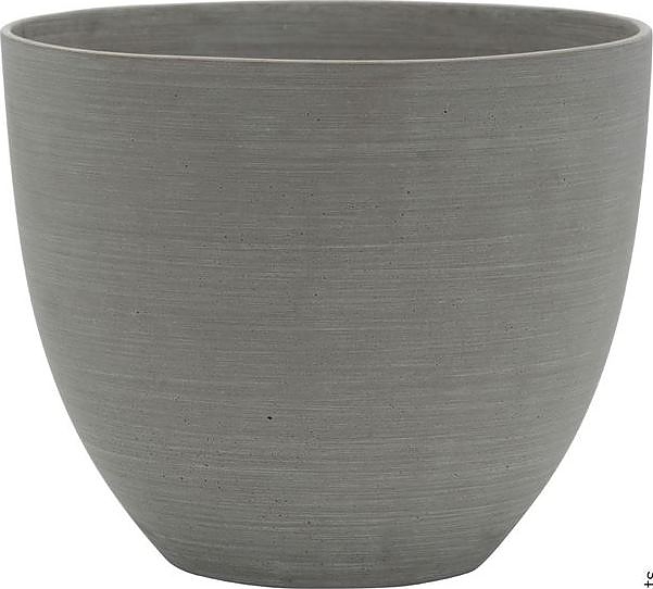 Кашпо Pottery Pots Coral (25х21 см) серое