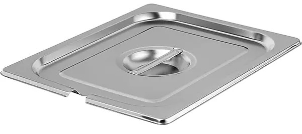 Крышка для гастроемкости с вырезом ProHotel Lid-For-1/2-NOTCHED GN 1/2 (325х265 мм) нержавеющая сталь, металлический