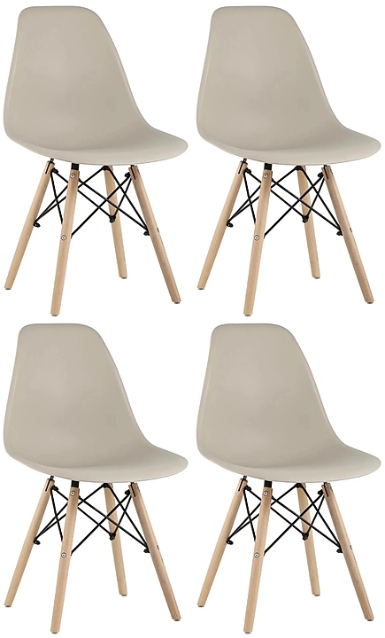 Стул Stool Group Style DSW бежевый x4