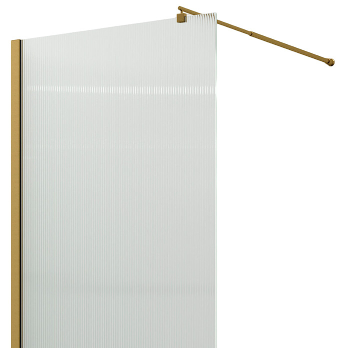 Душевое ограждение Wasserkraft Rur 30W40BG-FL 2000х1200 мм матовое золото