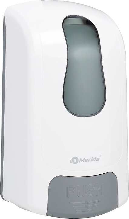 Дозатор жидкого мыла Merida ONE CLICK DEB001.C 1 л (АБС пластик) белый