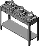 Плита газовая Вулкан KSB03 8156 WOK