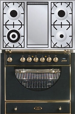 Газовая плита с духовым шкафом ILVE MCA-90FD-E3