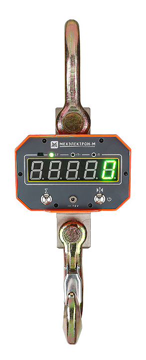 Крановые весы Мехэлектрон-М ВКМ-IX-10000-Д МК1 LED (аккумулятор) оранжевый