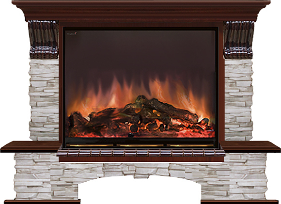 Камин Glenrich Бостон К A33 Мисхор №4 красное дерево