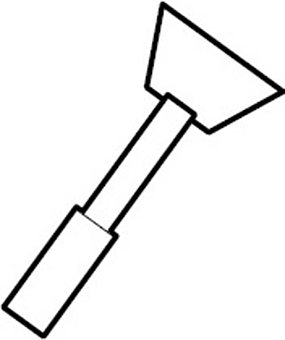 Скребок для гладкой жарочной поверхности Giorik 7080100