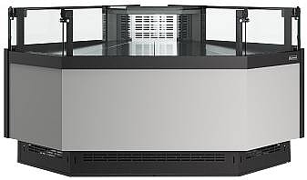 Витрина холодильная Carboma Bavaria 4 GC110 VM 5-2 версия 2.0 (внешний угол) 9006-9005 (без боковин)