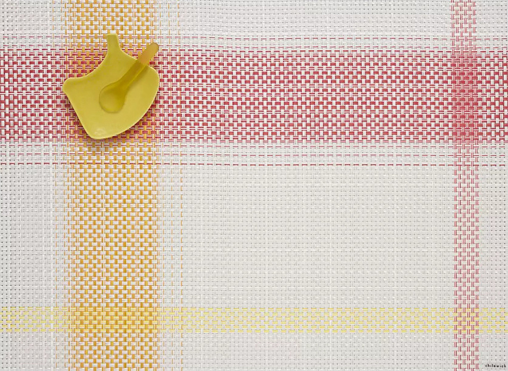 Салфетка сервировочная CHILEWICH Azalea 100523-003 36х48 см (винил) прямоугольная желто-красная