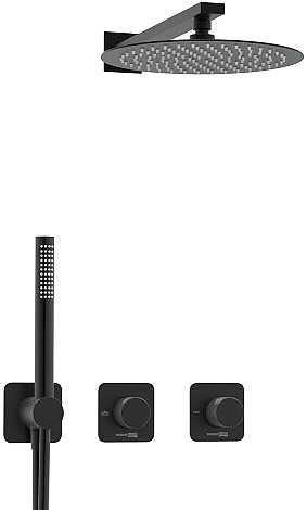Встраиваемый комплект для душа Wasserkraft Fulda 5200 A5251.299.219.258.302.242.217 черный