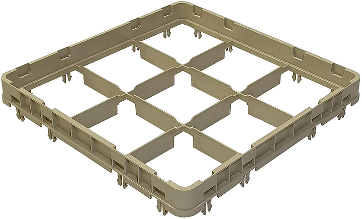 Надставка для кассеты Tribeca Е2 500х500 мм, закрытая, 9 ячеек