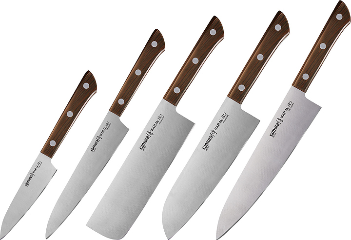Набор кухонных ножей Samura Harakiri SHR-0250WO/K