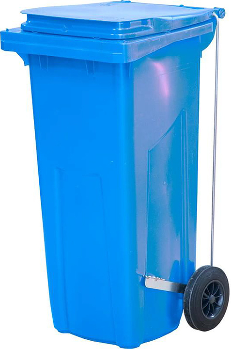 Контейнер для мусора ТАРА.РУ МКТ 120 с педалью Г, синий
