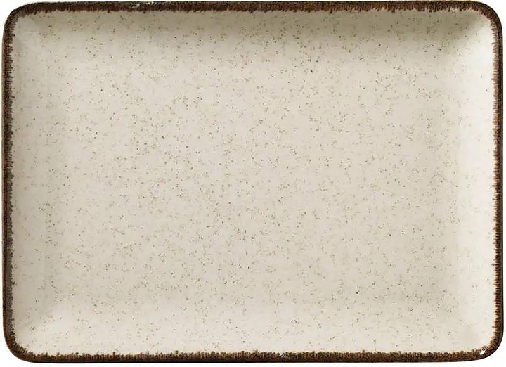 Тарелка плоская прямоугольная Kutahya Color-X TAN30X22DU730P02 300х220 мм