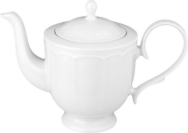 Чайник Noble Bella 305800А 1000 мл d=12,9 см h=18,5 см (фарфор) белый