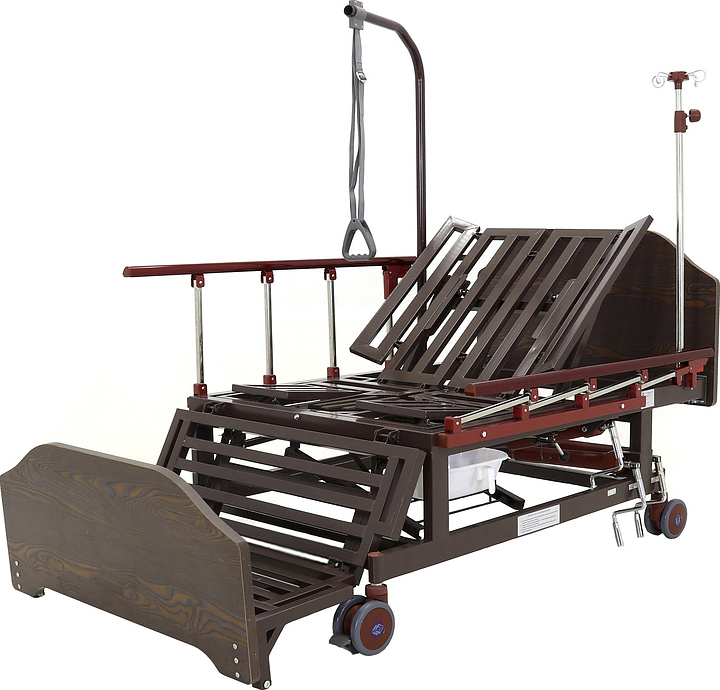 Кровать медицинская механическая Med-Mos Е-45А (ММ-5124Н-01) с РУ