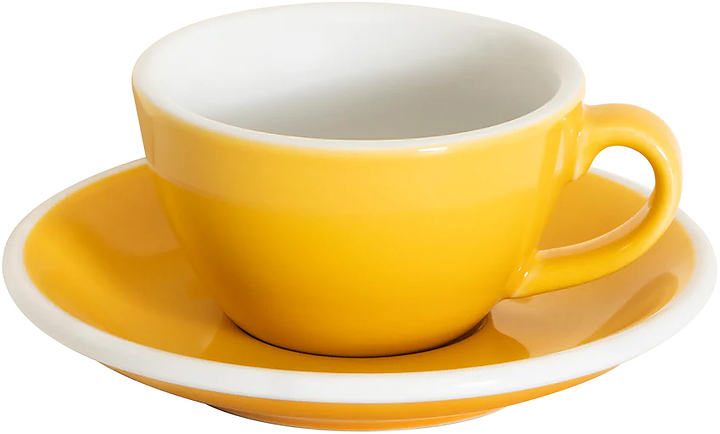 Пара кофейная Loveramics Egg C088-B106B 150 мл, желтая