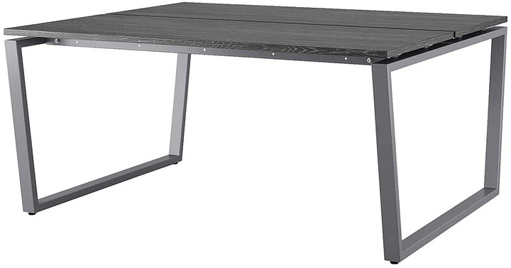 Стол офисный КОБОР OTR/2-120/140 graphite/glazed