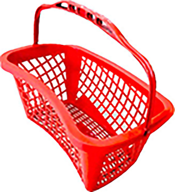 Корзина покупательская Корбис SBP25-SLIM красная
