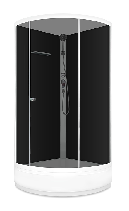 Душевая кабина без крыши Domani-Spa Simple 99 Eco mid DS01ESm99MBT00 90х90 см