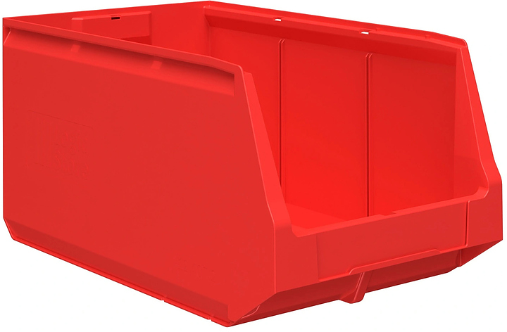 Контейнер iPlast Logic Store LS-5325 N2 500х300х250 мм с отверстиями для перегородок, красный
