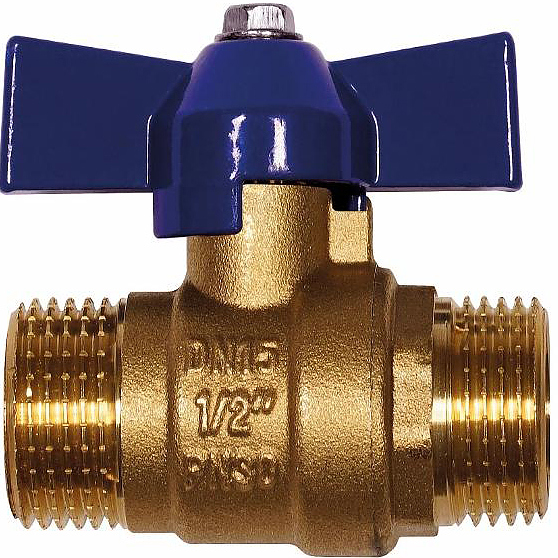 Кран шаровой RML RM-L НР-НР 1/2 Ду15 Ру30 (11Б27п1) ручка бабочка