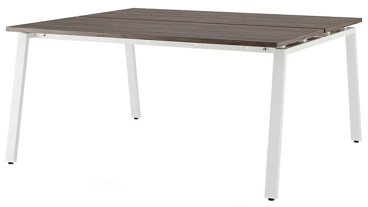 Стол офисный КОБОР A/2-180/160 white/charlston