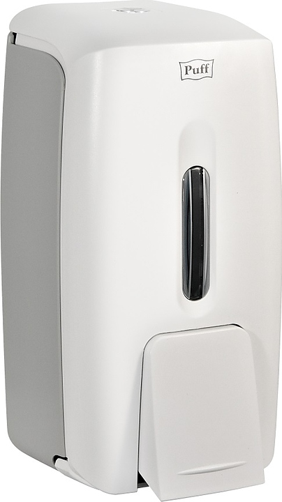 Дозатор жидкого мыла Puff 8120 800 мл с замком (АБС-пластик) белый