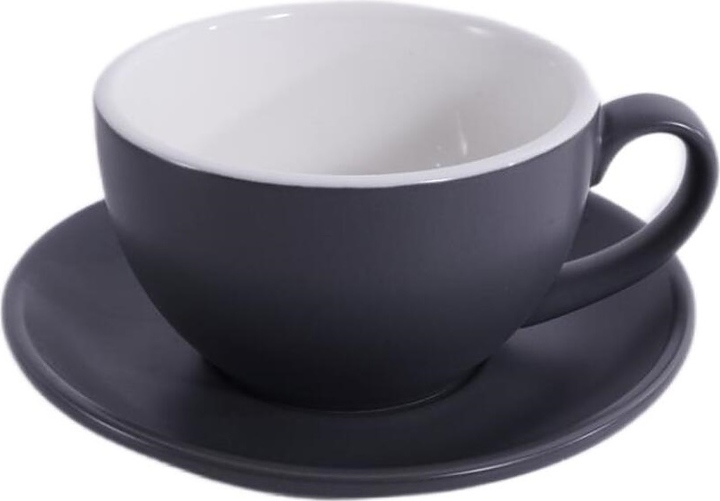 Чайная пара P.L. Barbossa Barista S0120-300-matte grey 320 мл (фарфор) серая матовая