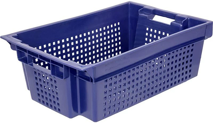 Ящик для овощей и фруктов ТАРА.РУ 102-У 600х400х200 мм синий