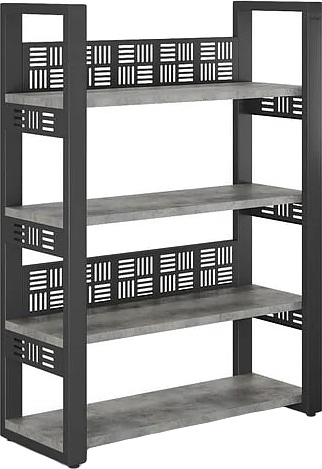 Стеллаж открытый КОБОР SO4-80/36 black/chicago