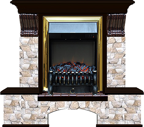 Камин Glenrich Бостон К Fobos BR Арбат венге