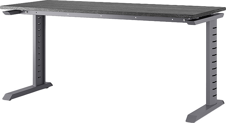 Стол офисный КОБОР L2-120/80 graphite/glazed