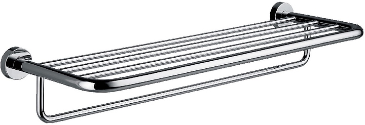 Полка для полотенец с полотенцедержателем EMCO Rondo 2 хром