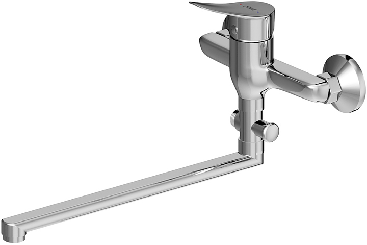 Смеситель для ванны с душем Dorff Norma D1095000 с душевым гарнитуром, хром