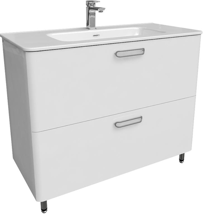 Тумба с раковиной IDDIS Brick BRI10WFi95K 100 см напольная