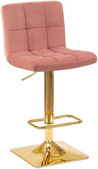 Стул барный DOBRIN 5016-LM-N GOLDIE (пудрово-розовый, золото) 2 шт.
