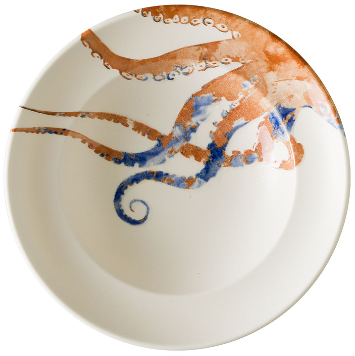 Тарелка глубокая Bonna Aquelis осьминог 79391 Гурмэ d 240 мм h 52 мм