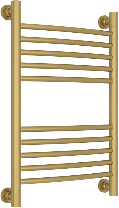 Полотенцесушитель водяной Сунержа Богема+ 60x40 см с выгнутой перемычкой, матовое золото