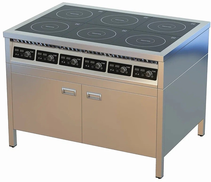 Плита индукционная ЦМИ ПИ-6ТДР закрытая, распашные двери