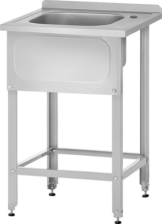 Ванна моечная Mecon Norma Inox ВМЦн 700х700х860 мм (1 м/о 500х500х300 мм) ножка угловая